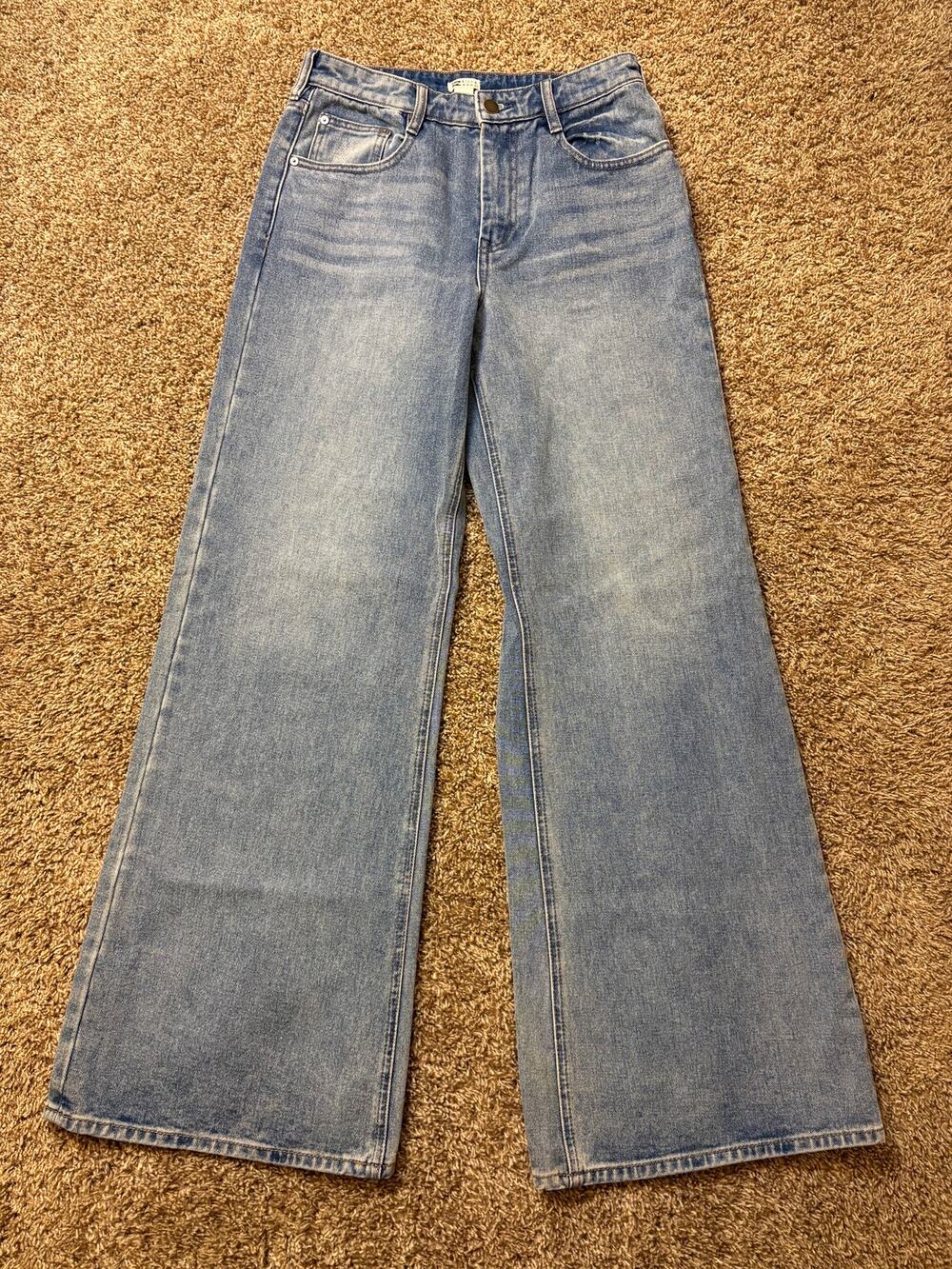 Billabong Wide Leg Denim Jeans Womens Size 29 Y2K Blue
